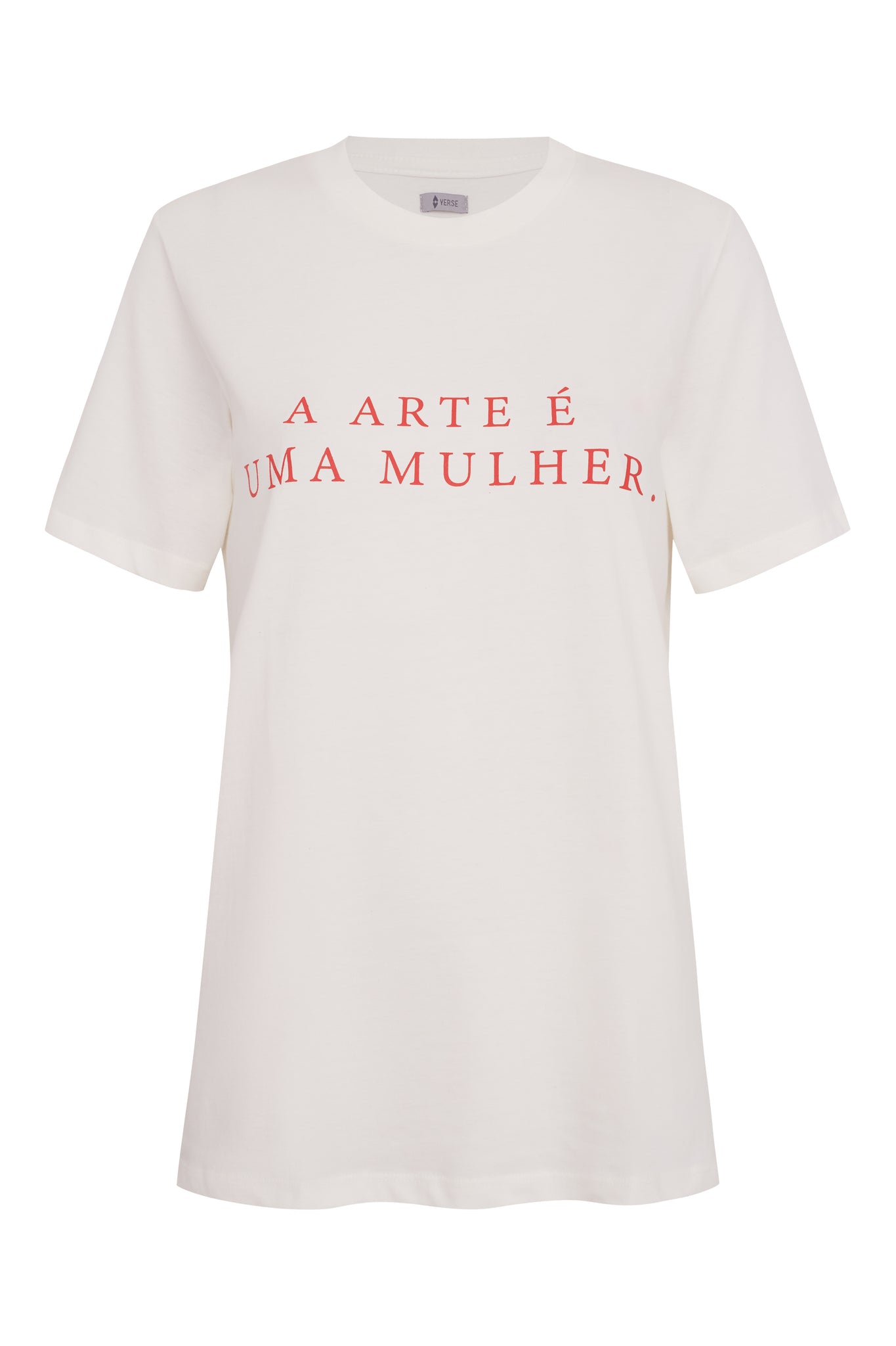 T-Shirt Manifesto . A Arte é Uma Mulher . cor Crua